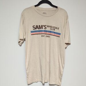 Sam's Club Cream Short Sleeve Tee
